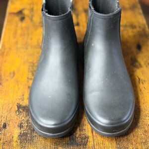 Hunter Black Ankle Boots